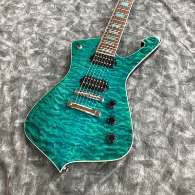 Iron Label Guitars Leonidas 7 String 2025 - Transparent Teal image 1