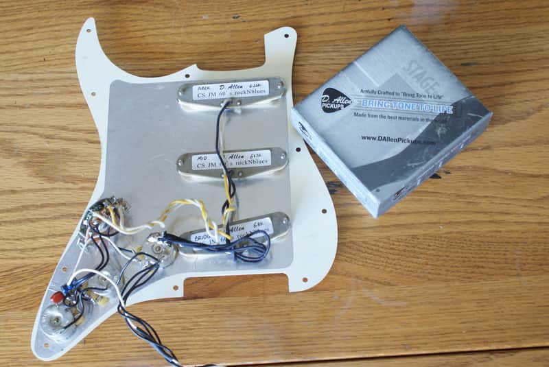 D. Allen Classic Series John Mayer 60's RockNBlues Loaded Vintage White Pick Guard image 1