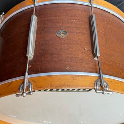 Leedy and Ludwig Concert / Symphony Bass Drum 1950-1954 - Mahogany and Maple Natural image 4