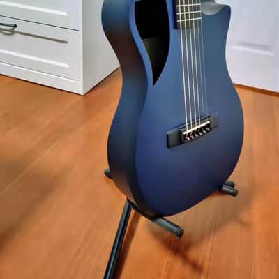 Journey Instruments OF660  Carbon Fiber Collapsible Travel Guitar w/Bag & Pickup Blue image 2