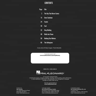 Bass Playalong #022 - Metallica 1991-2016 with Online Audio Access image 3