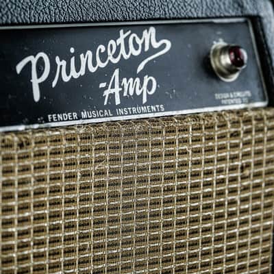 1966 Fender Princeton Model AA964 blackface image 3