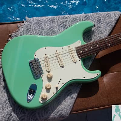 2010 Fender ST-62 '62 Stratocaster Reissue - 6.9 lbs!! - Limited Surf Green Finish - Made In Japan MIJ - Pro Set Up! w Perfect Frets/Action/Intonation - Demo Video image 4