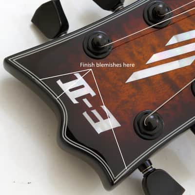 ESP E-II Eclipse QM Tiger Eye Sunburst Guitar B-Stock 6435 image 8