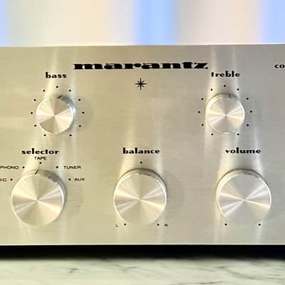 πΆβ¨ Marantz Model 1030 Stereo Amplifier β Silver Faceplate, Metal Case, Selectively Serviced, Ultrasonically Cleaned Knobs, Tested image 2
