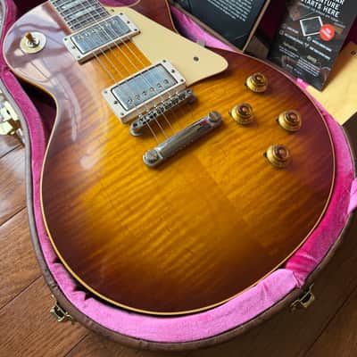 2026 Gibson Custom Shop Les Paul Standard ‘59 Reissue R9 VOS - Iced Tea Burst image 2