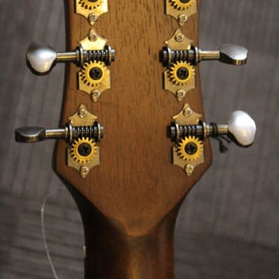 Luna Art Folk Vintage Distressed Folk Solid Top Acoustic Guitar image 5