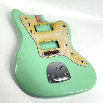 MJT Ultralight Jazzmaster Body 4lbs!! Alder 2025 - Aged Nitro Surf Green image 1