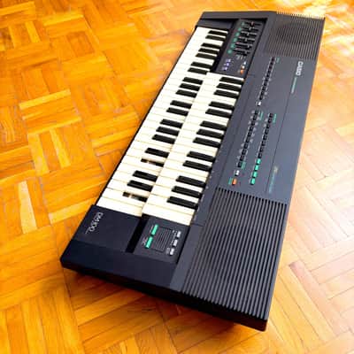 Casio DM-100 (Japan, 1987) Super Rare & Vintage Double-Decker Sampling Keyboard LoFi 8-bit Sampler! With original box and packaging! Read the full ad! image 2