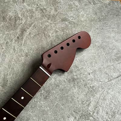 Start Dark Roasted Vintage guitar Neck Rosewood 22 Fret! 70s Big Head Custom Guitar Project image 7