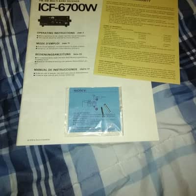 Vintage SONY ICF-6700W Shortwave Radio - Original manual, warranty. See Description Below image 4