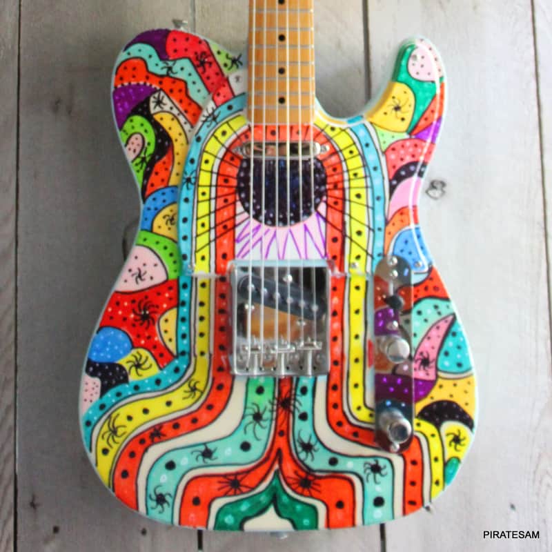 Squier Classic Vibe '50s Custom art Telecaster " Spider Maze 5 " image 1