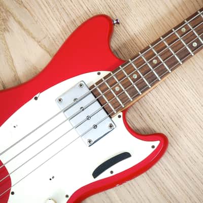 1966 Kalamazoo Bass KB-1 Vintage Short Scale Bass Guitar Cardinal Red EB-0 w/ohc image 7