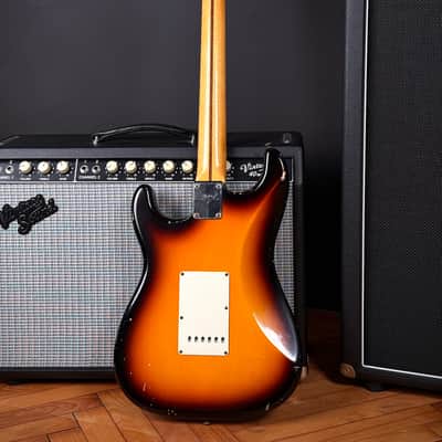 2009 Fender 59 John Cruz Strat Masterbuilt Sunburst Relic image 12