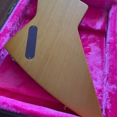 DEMO VIDEO Epiphone Limited Edition inspired by Gibson '58 Korina Explorer (US customers, tax included in shipping cost) Reissue 2022 - Antique Natural image 7
