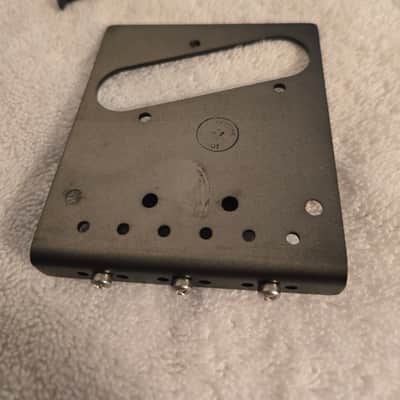 Hipshot Telecaster 3-Saddle Retrofit Bridge - 4-Hole Mount 2020s - Black image 5