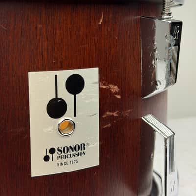Sonor 20/12/13/16" Early 80's Phonic Drum Set - Red Mahogany Veneer image 11