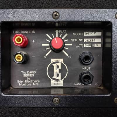 Eden Amplification D410T bass cabinet 4x10 540W image 4