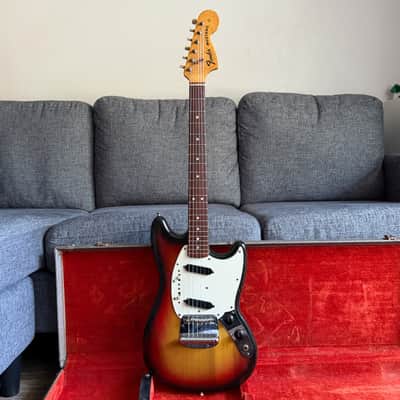 1974 Fender Mustang 3-Tone Sunburst image 3