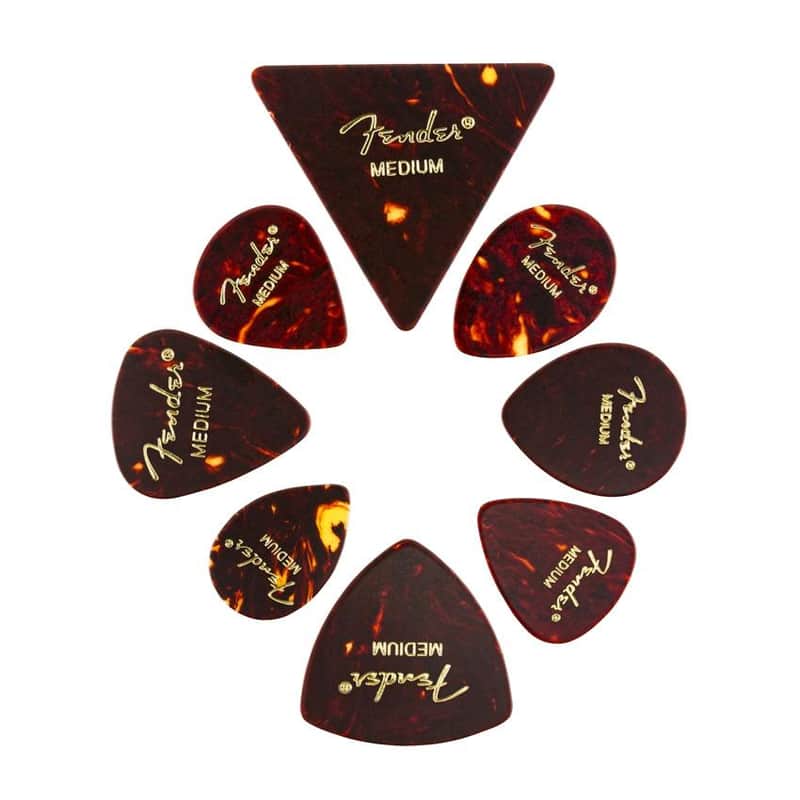 Fender Celluloid Shape Medley Picks - Medium (8) image 1
