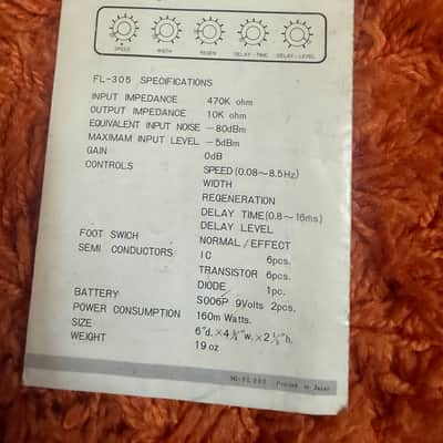 Ibanez FL-305 Flanger 1975 - Green [NEEDS A SMALL REPAIR] image 18