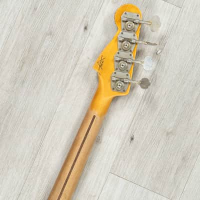 Fender Custom Shop '58 Precision Bass Heavy Relic, Maple Fretboard, Aged Black image 9
