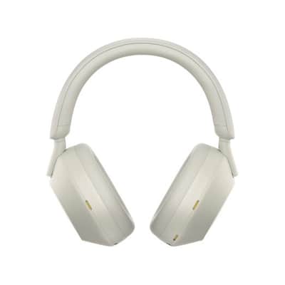 Sony WH-1000XM5 Wireless Noise Canceling Over-Ear Headphones (Silver) with Knox Gear 4-Port USB 3.0 Hub and Alloy Headphone Stand Bundle (3 Items) image 6