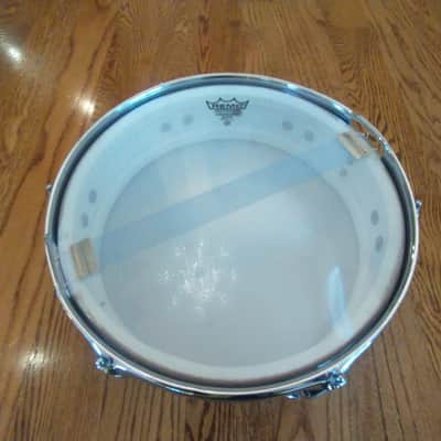 Ludwig Rare vintage 1962 jazz combo snare drum silver sparkle brass hoops mint condition! image 10