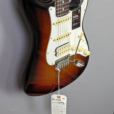 Fender American Performer Stratocaster HSS 2023 3-Tone Sunburst image 3
