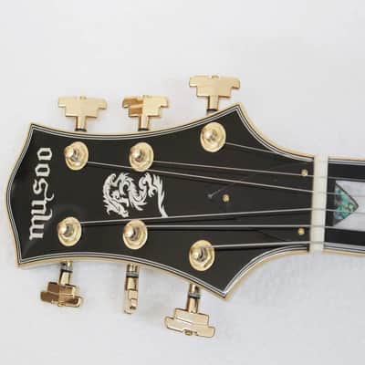 Wine Red Hollow Body Jazz Electric Guitar, Dual Humbuckers, Gold Hardware image 5