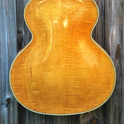 Vintage 1949 Epiphone Emperor/Natural Blonde/Hidden Controls/Floating Pickup/Second NOS Pick Guard image 4