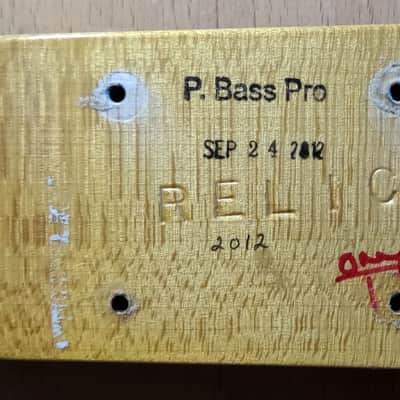 Fender CS Precision (P/J) Bass Pro Closet Classic Relic 2012 - white image 18