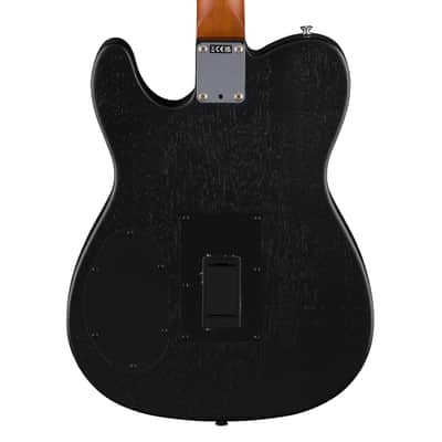 Used Fender Acoustasonic Telecaster Acoustic-Electric Guitar - Black image 7