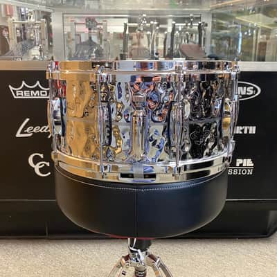 Gretsch USA Custom Hammered Chrome Over Brass 6.5x14 Snare Drum image 4