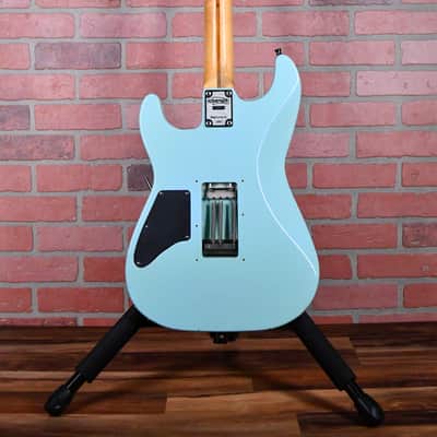 Kramer Elliot Easton Pro 1 1987 Seafoam /Neon Pink Guard andPickups w/OHSC image 7