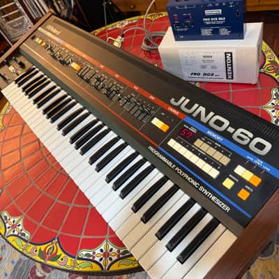 Roland Juno 60 Legendary PolySynth WITH Kenton Pro DCB to MIDI Converter 1982 image 16