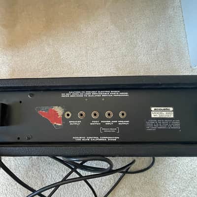 Vintage Acoustic 220 bass amp head 1970s image 2
