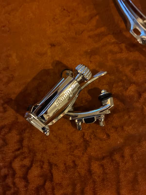 Ludwig P88AC Atlas Diecast P88 Throw-Off and P35 Butt Set 2010s - Chrome image 1