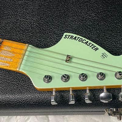 NEW! Fender Custom Shop Special Run '69 Stratocaster Heavy Relic - Handwound P/U's - Aged Surf Green Pearl - Reverse Headstock - 7.65lbs - Authorized Dealer - SUPER RARE! G07476 image 6