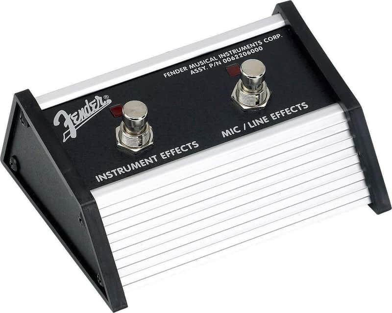 006-2206-000 Fender Amplifier Effects 2-Button Footswitch Acoustasonic Jr DSP 1/4 Connector image 1