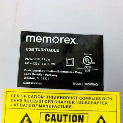 Memorex USB turntable model 2650MMO image 11