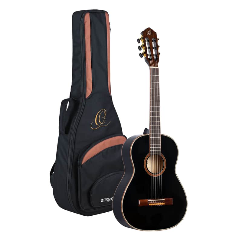 Ortega R221BK-3/4 Family Series Spruce Top Mahogany Neck 3/4-Size Nylon 6-String Classical Acoustic Guitar w/Gig Bag image 1
