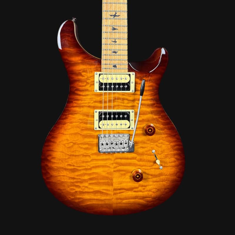 PRS SE Custom 24 Limited Edition Electric Guitar in Tobacco Sunburst Quilt, Caramelised Maple Fingerboard W/ Gigbag image 1