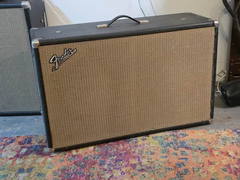 Fender Bassman 45-Watt 2x12" Guitar Speaker Cabinet 1963 - 1967 - Black Panel image 1