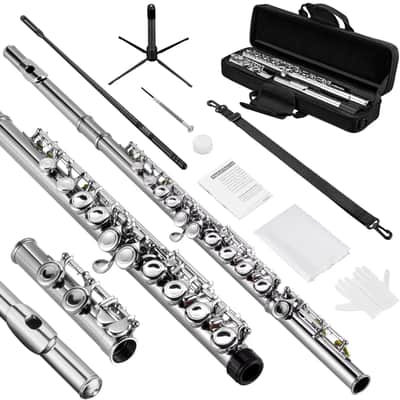 16-Key Closed Hole C Flute – Beginner & Student Kit with Carry Bag, Stand, & Accessories image 1