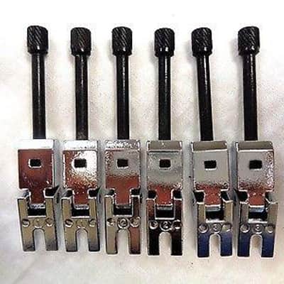 Tremolo Bridge Saddles Chrome image 1