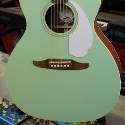 Fender California Series Newporter Player Acoustic Electric Guitar Surf Green image 1