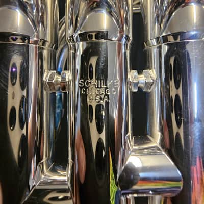 Schilke E3L Eb/D Trumpet - Silver w/ case image 10