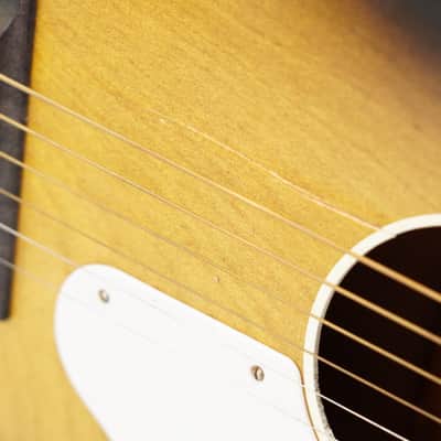 60s Fender F-70-B Uni-Bar Parlor Acoustic Slide Guitar F-1000 w/Soft Case #55890 image 9