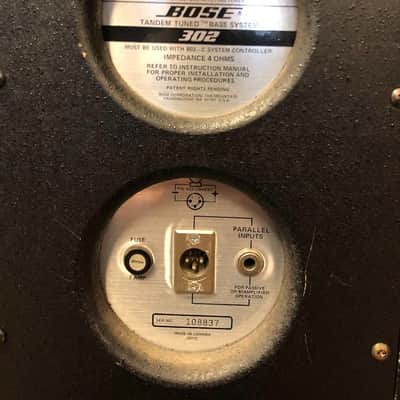 Bose  302 Series 2 (II)  Tandum Passive Acoustimass Subwoofers, 1990's Black, sounds great, w/covers image 5